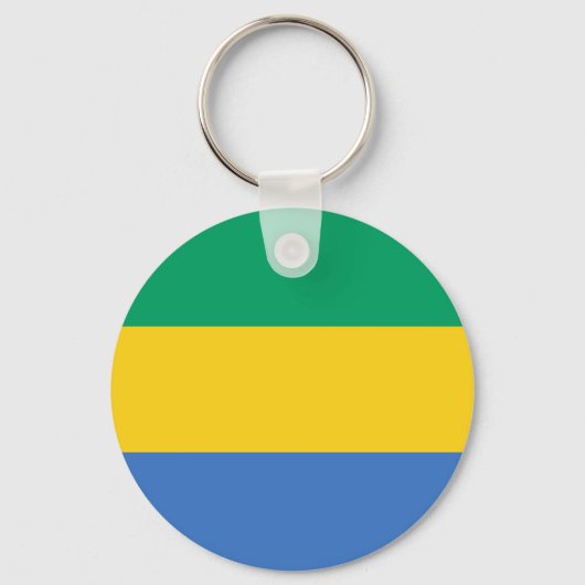 Vlag van Gabon Sleutelhanger (Voorkant)