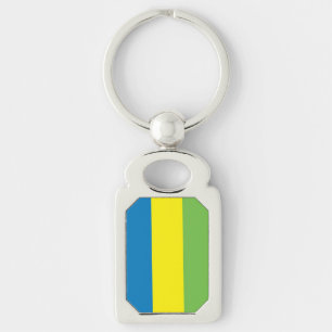 Vlag van Gabon Sleutelhanger
