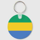 Vlag van Gabon Sleutelhanger (Achterkant)