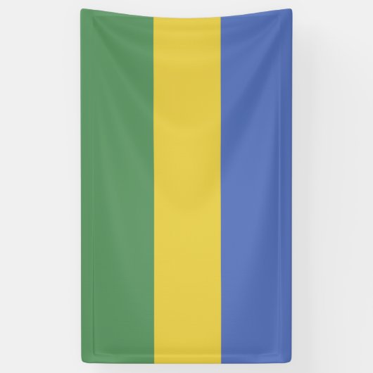 vlag van Gabon Spandoek (Verticaal)
