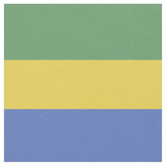 vlag van Gabon Stof (Close Up)