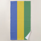 vlag van Gabon Strandlaken (Voorkant)