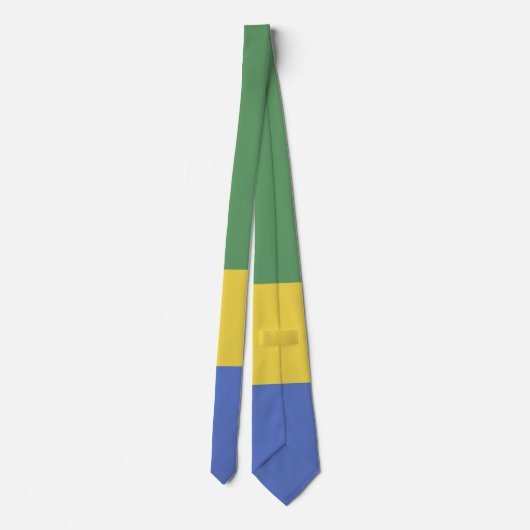 vlag van Gabon Stropdas (Achterkant)