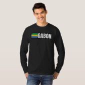 Vlag van Gabon T-shirt (Voorkant volledig)