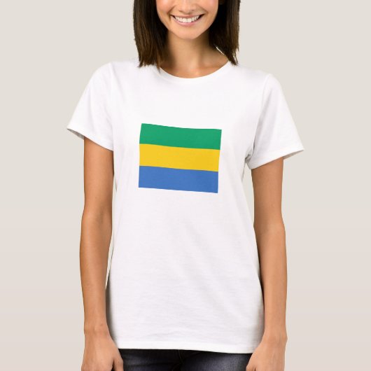 Vlag van Gabon T-shirt (Voorkant)