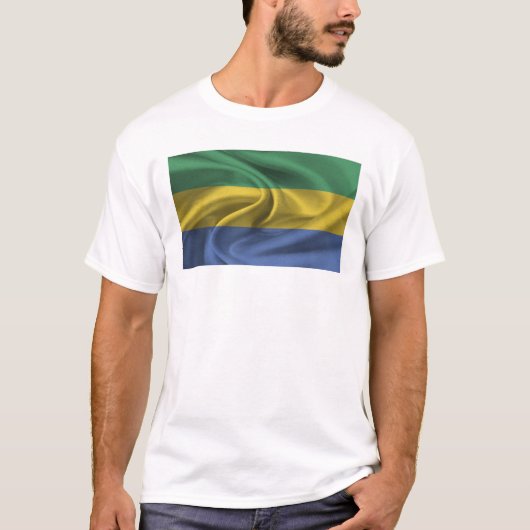 Vlag van Gabon T-shirt (Voorkant)