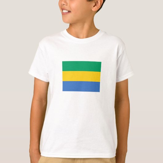 Vlag van Gabon T-shirt (Voorkant)