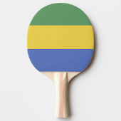 vlag van Gabon Tafeltennisbatje (Voorkant)