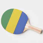 vlag van Gabon Tafeltennisbatje (Zijkant)