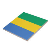 Vlag van Gabon Tegeltje (Zijkant)
