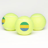 Vlag van Gabon Tennisballen (Multi)