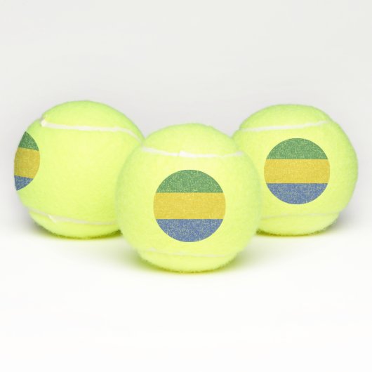 vlag van Gabon Tennisballen (Multi)