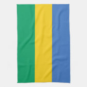 Vlag van Gabon Theedoek (Verticaal)