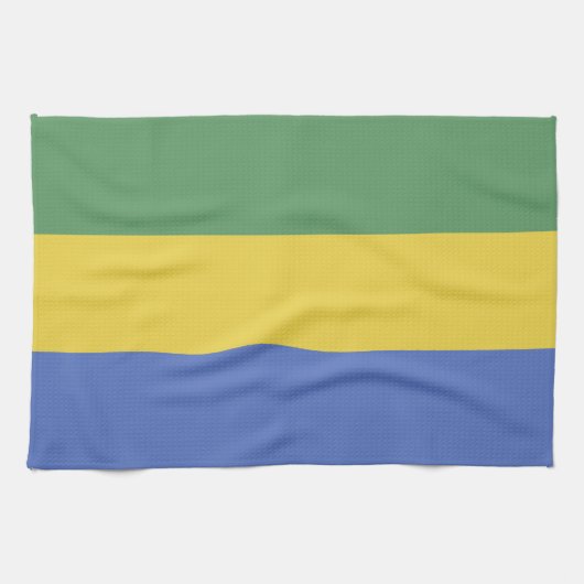 vlag van Gabon Theedoek (Horizontaal)