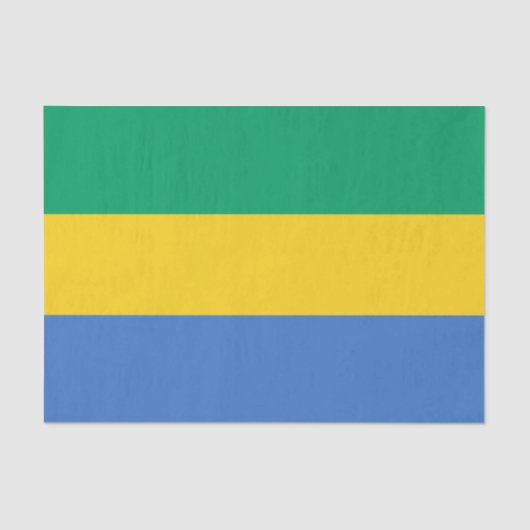 Vlag van Gabon Tissuepapier (Voorkant)