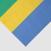 Vlag van Gabon Tissuepapier (Detail)