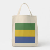 vlag van Gabon Tote Bag (Achterkant)