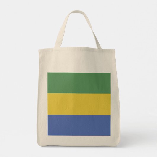 vlag van Gabon Tote Bag (Achterkant)