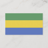 Vlag van Gabon Visitekaartje (Voorkant)