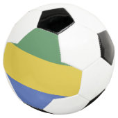 vlag van Gabon Voetbal (Drie kwart)