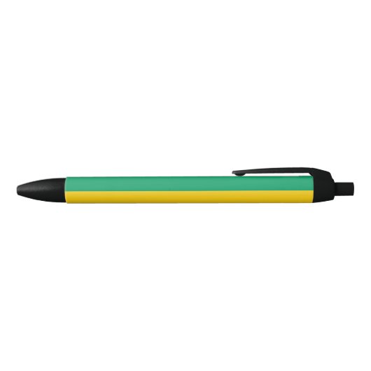 Vlag van Gabon Zwarte Inkt Pen (Bovenkant)