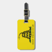 Vlag van Gadsden - Leer me niet aan Bagagelabel (Voorkant verticaal)