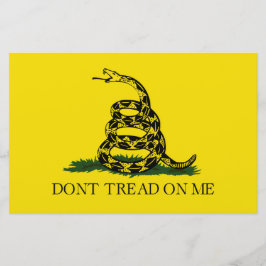 Vlag van Gadsden (niet op mij lezen) (slangenvlag) Briefpapier