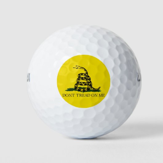 Vlag van Gadsden (niet op mij lezen) (slangenvlag) Golfballen (Voorkant)