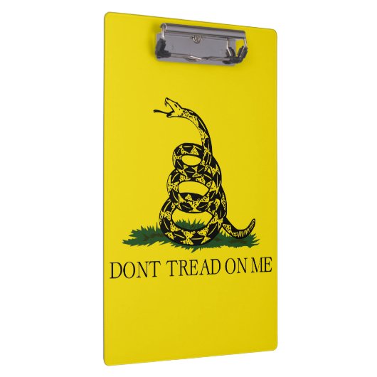 Vlag van Gadsden (niet op mij lezen) (slangenvlag) Klembord (Rechts)