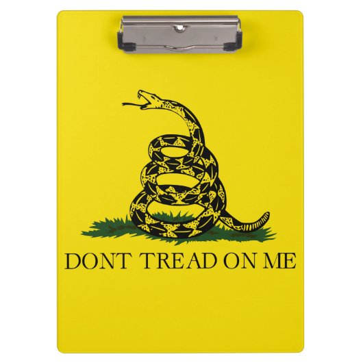 Vlag van Gadsden (niet op mij lezen) (slangenvlag) Klembord (Voorkant)