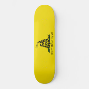 Vlag van Gadsden (niet op mij lezen) (slangenvlag) Persoonlijk Skateboard