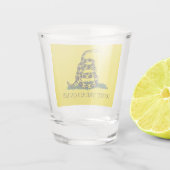 Vlag van Gadsden (niet op mij lezen) (slangenvlag) Shot Glas (Achterkant)