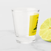 Vlag van Gadsden (niet op mij lezen) (slangenvlag) Shot Glas (Links)