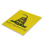 Vlag van Gadsden (niet op mij lezen) (slangenvlag) Tegeltje (Zijkant)