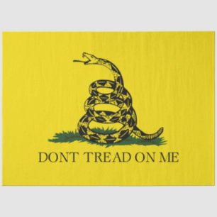Vlag van Gadsden (niet op mij lezen) (slangenvlag) Tissuepapier