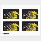 vlag van gadsden - vrijheid of dood rechthoekige sticker (Vel)