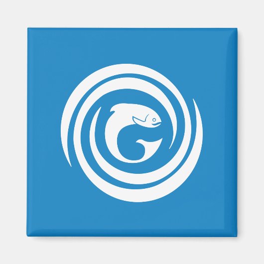 Vlag van Gaelic Canadezen Magneet (Voorkant)