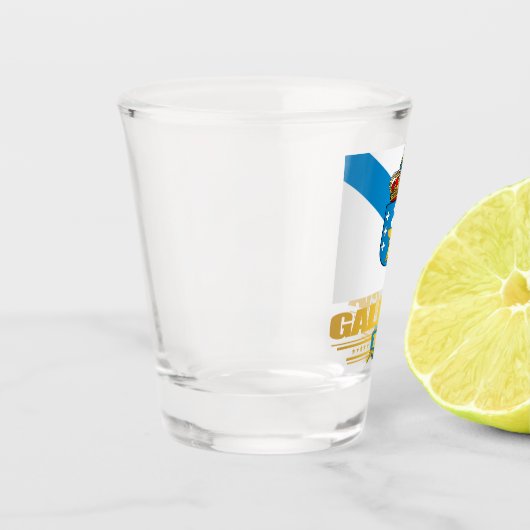 Vlag van Galicië Shot Glas (Links)
