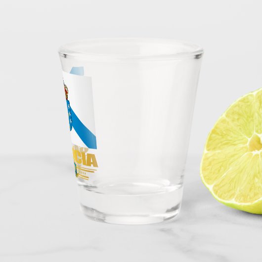 Vlag van Galicië Shot Glas (Rechts)