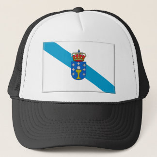 vlag van Galicië (Spanje) Trucker Pet