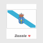 Vlag van Galicië Sticker (Vel)