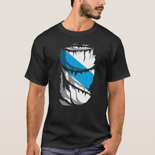 Vlag van Galicië T-shirt (Voorkant)