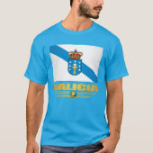Vlag van Galicië T-shirt (Voorkant)