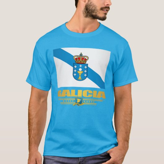 Vlag van Galicië T-shirt (Voorkant)