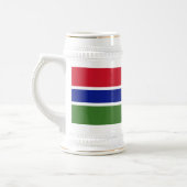 Vlag van Gambia Bierpul (Links)