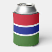 Vlag van Gambia Blikjeskoeler (Blikje Achterkant)