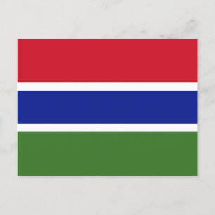 Vlag van Gambia Briefkaart