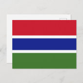 Vlag van Gambia Briefkaart (Voorkant / Achterkant)