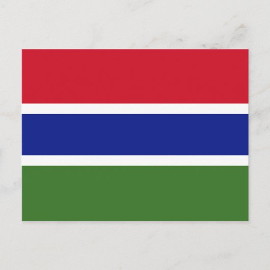 Vlag van Gambia Briefkaart (Voorkant)