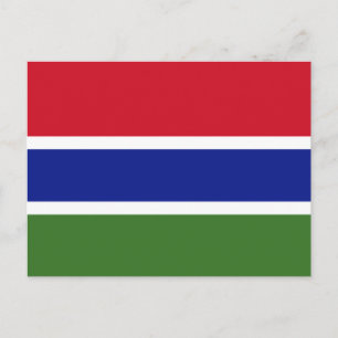 Vlag van Gambia Briefkaart